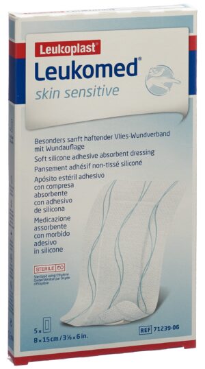 LEUKOMED skin sensitive 8x15cm               5 Stk