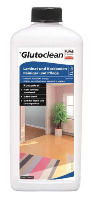GLUTOCLEAN Laminat+Korkbod Reiniger+Pflege Fl 1 lt