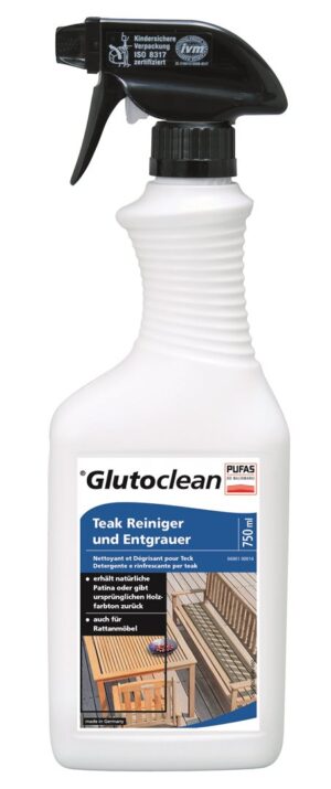 GLUTOCLEAN Teak Reiniger+Entgrauer Fl 750 ml