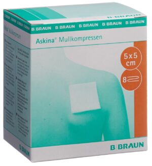ASKINA Mullkompresse 5cmx5cm ster     25 Btl 2 Stk