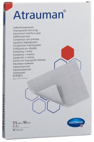 ATRAUMAN Salbenkompressen 7.5x10cm steril   10 Stk