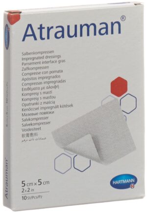ATRAUMAN Salbenkompressen 5x5cm steril      10 Stk