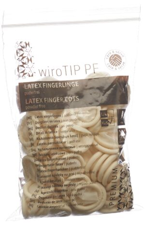 GRIBI Fingerlinge Latex XL puderf unst Btl 100 Stk