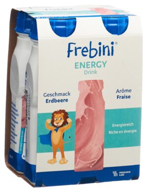 FREBINI Energy DRINK Erdbeere          4 Fl 200 ml