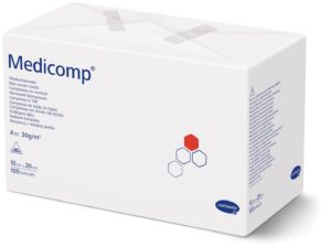 MEDICOMP 4 fach S30 10x20cm unsteril   Btl 100 Stk
