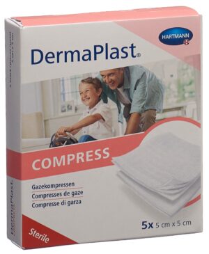 DERMAPLAST Kompressen 5x5cm 8-fach 5 2 Stk