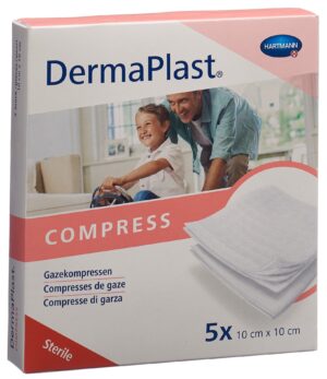 DERMAPLAST Kompressen 10x10cm 8-fach 5 2 Stk