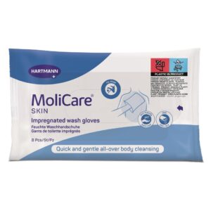 MOLICARE Skin Waschhandschuhe (neu)      Btl 8 Stk