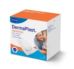 DERMAPLAST Sens Schnellverb 8cmx5m wei