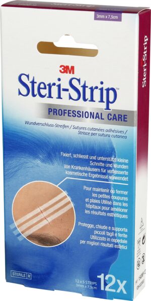 3M STERI STRIP 3x75mm weiss verstärkt     12 5 Stk