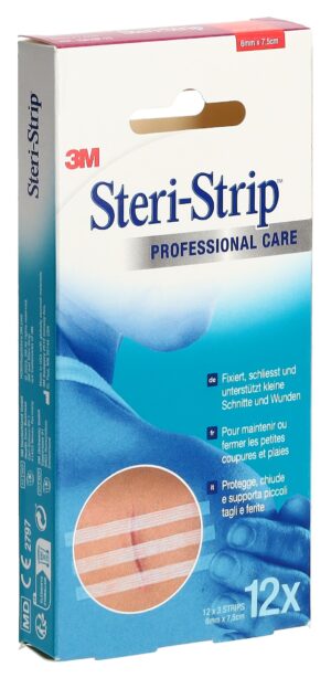 3M STERI STRIP 6x75mm weiss verstärkt     12 3 Stk