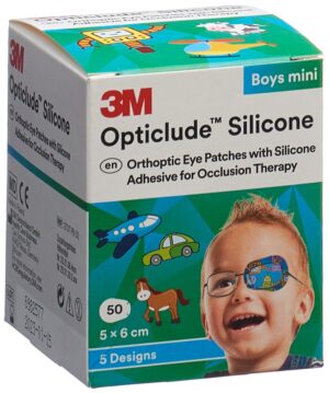 3M OPTICLUDE Sil Augenv 5x6cm Mini Boys (n) 50 Stk