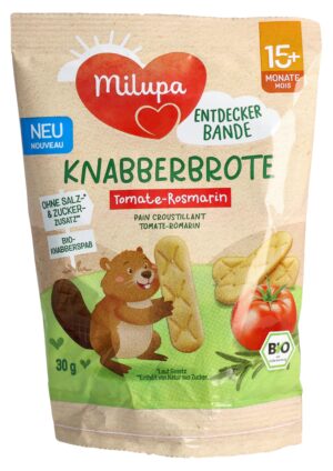 MILUPA Bio Knabberbrote Tomate Rosmarin 15M   30 g