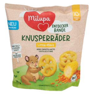 MILUPA Bio Knusperräder Linse Mais 10M        20 g