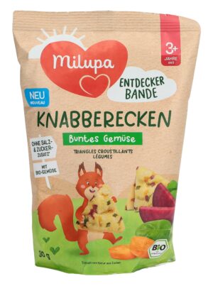 MILUPA Bio Knabberecken buntes Gemüse 3+      30 g