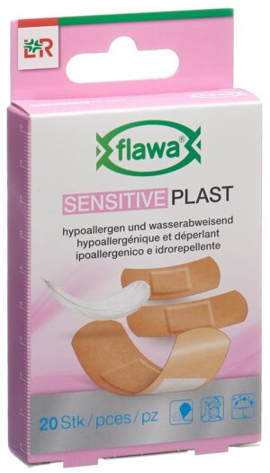 FLAWA Sensitive Plast Pflaster 3 Grössen 20 Stk