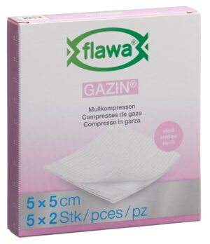 FLAWA Gazin Mullkompres 5x5cm steril 5 2 Stk