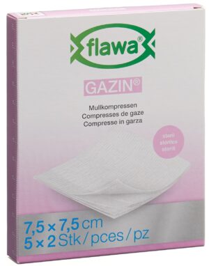 FLAWA Gazin Mullkompres 7.5x7.5cm steril 5 2 Stk