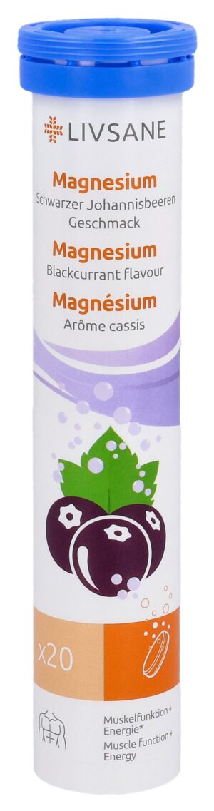 LIVSANE Magnesium Schwarzer Johannisbeeren  20 Stk