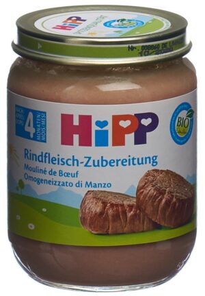 HIPP Rindfleisch Zubereitung 4M              125 g