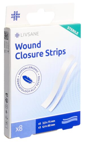 LIVSANE Wundverschlussstreifen steril        8 Stk