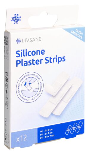 LIVSANE Silikonpflaster-Streifen ultra sens 12 Stk