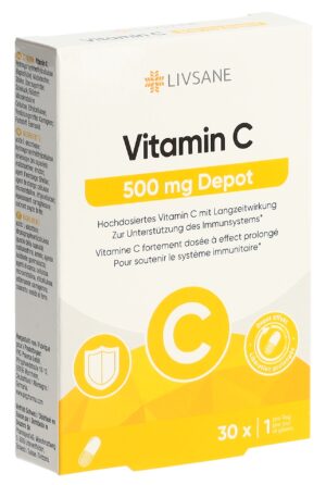 LIVSANE Vitamin C Depot Kaps 500 mg   Blist 30 Stk