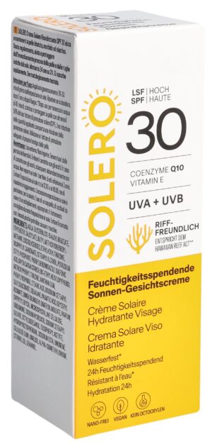 SOLERO Sonnen-Gesichtscreme feuchtigk SPF30  50 ml