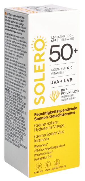 SOLERO Sonnen-Gesichtscreme feuchtigk SPF50+ 50 ml