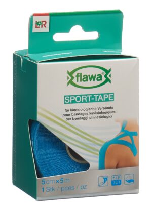 FLAWA Sport-Tape 5cmx5m blau