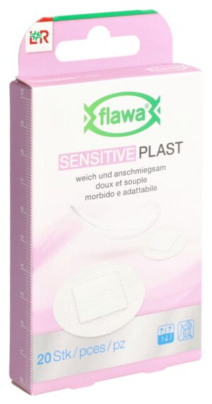 FLAWA Sensitive Plast Pflaster 2.2cm rund 20 Stk