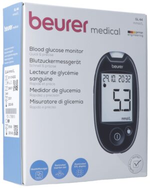 BEURER Blutzuckermessgeraet Easy to use GL44 mmol/L