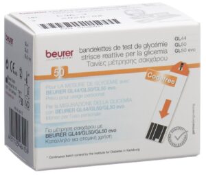 BEURER Teststreifen f GL44+GL50 mmol/L    2 25 Stk