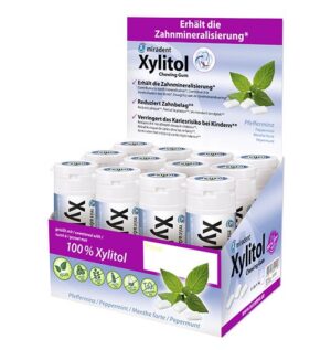 MIRADENT Xylitol Kaugummi Mint 12 30 Stk