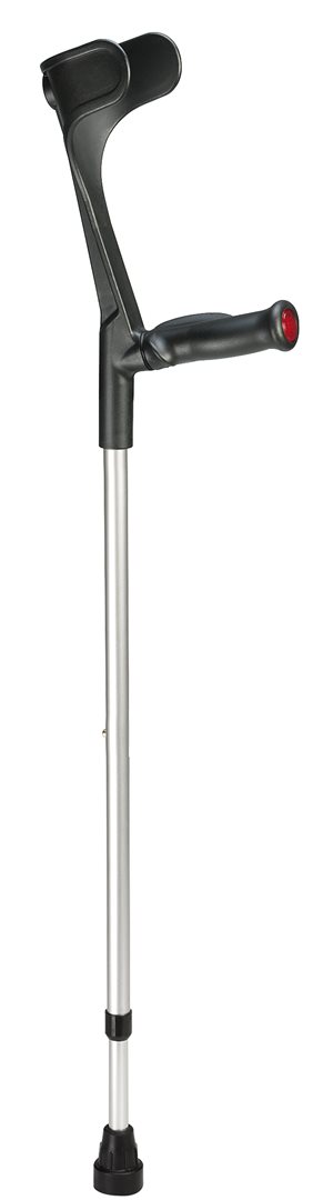OSSENBERG Krücke alu/schwarz Orthogr 140kg  1 Paar