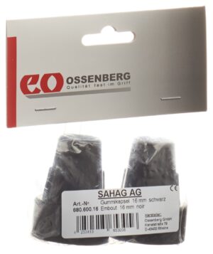 SAHAG Krückenkapseln 16mm schwarz           1 Paar