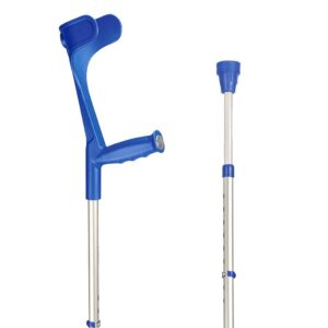 SAHAG Krücken Ergo Hart 76-96cm alu blau    1 Paar
