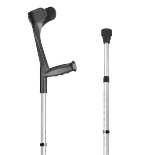 SAHAG Krücken Ergo Hart 76-96cm alu schwarz 1 Paar