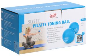 SISSEL Pilates Toning Ball 9cm 450g blau 2 Stk