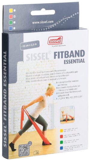 SISSEL Fitband Essential 15cmx2.5m rot mittel