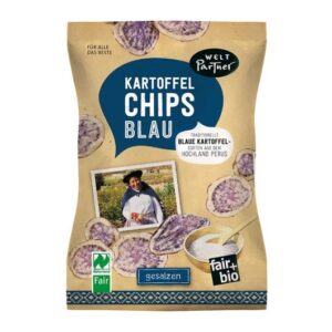 WELT PARTNER Kartoffel Chips blau Bio 100 g