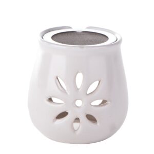 AROMALIFE Räucherstövchen Blume Ton mit SiebKarton