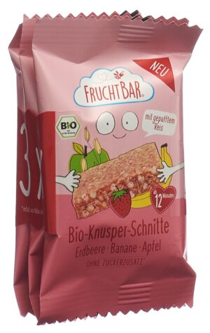 FRUCHTBAR Knusper Schnitte Bio Erdb Bana    3 23 g