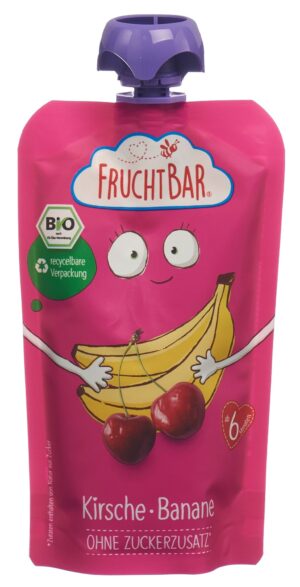 FRUCHTBAR Fruchtpüree Bio Kirsche Banane Btl 120 g