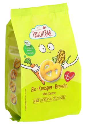 FRUCHTBAR Knusper-Brezeln Bio Mais-KarotteBtl 25 g