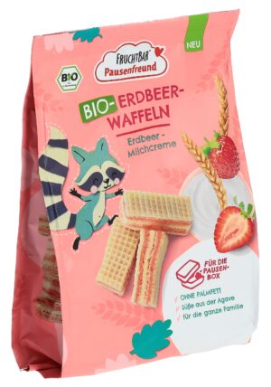 FRUCHTBAR Erdbeer-Waffeln Bio Erdbee-MilcBtl 100 g