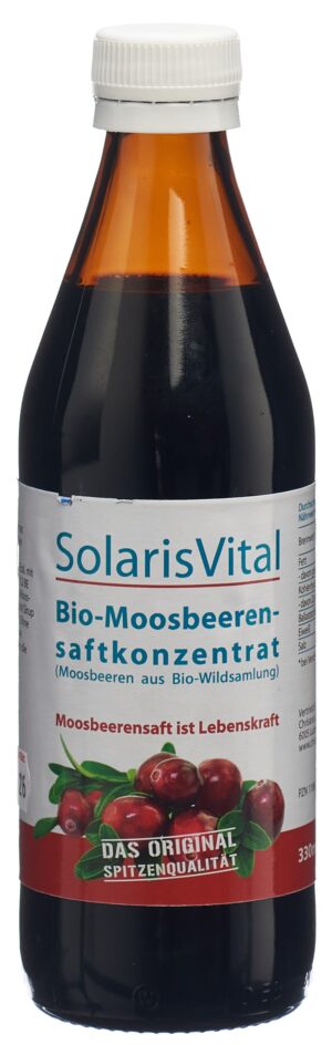 SOLARISVITAL Moosbeerensaft Bio          Fl 330 ml