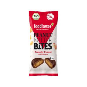 FOODLOOSE Peanut Butter Bites Crunchy Peanut 40 g