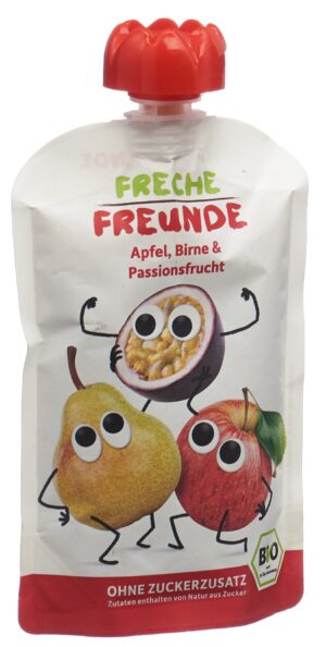 FRECHE FREUNDE Quetschmus Apf Birne&Passion 200 ml