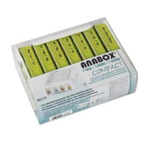ANABOX Medidispenser compact 7Tage gruen 4 F D/F/I